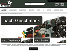 Tablet Screenshot of mein-lakritz.de